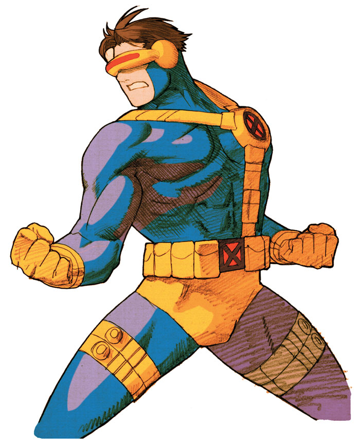 Cyclops Artwork from Marvel vs. Capcom 2