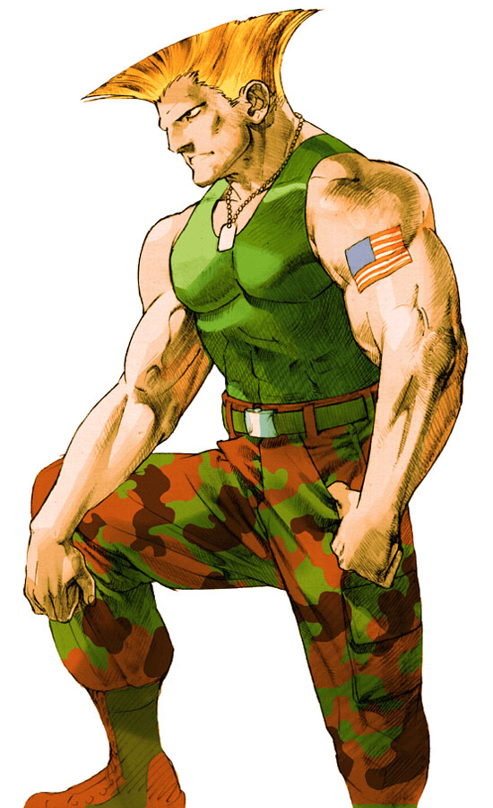 Guile (Street Fighter) Art from Marvel vs. Capcom 2