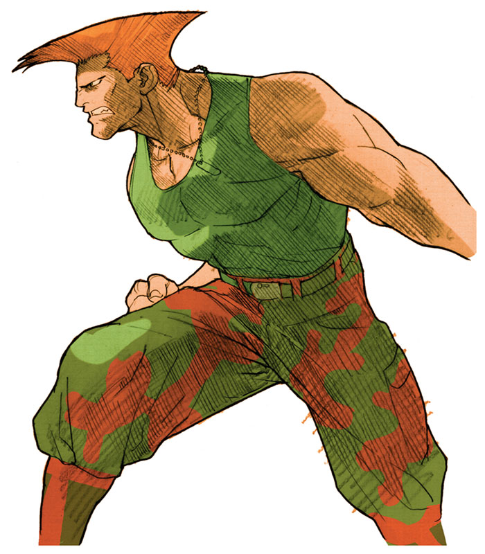 Guile Artwork from Marvel vs. Capcom 2