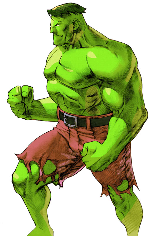 Hulk (The Incredible Hulk) Art from Marvel vs. Capcom 2