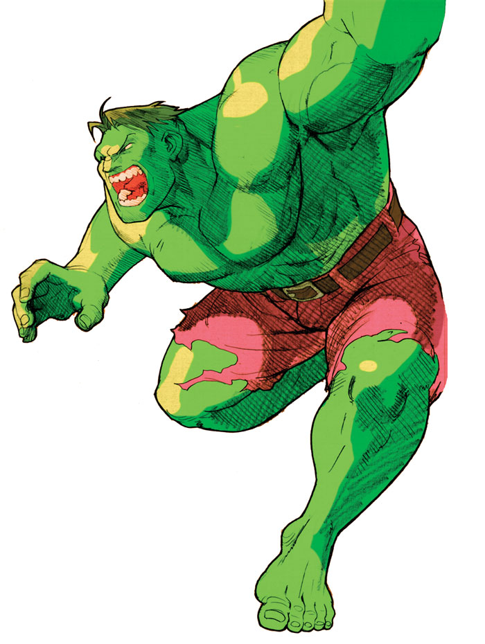 Hulk Artwork from Marvel vs. Capcom 2