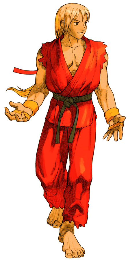 Ken Masters (Street Fighter) Art from Marvel vs. Capcom 2