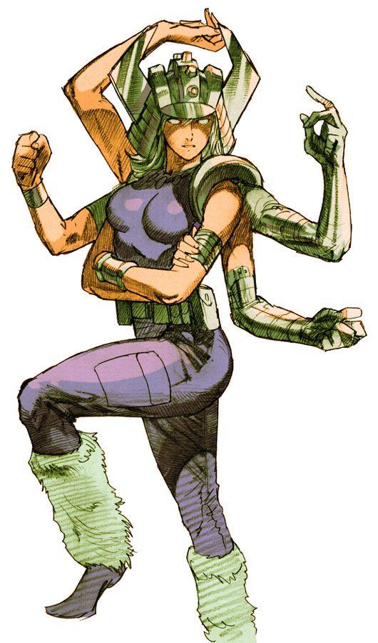Spiral (Longshot) Art from Marvel vs. Capcom 2