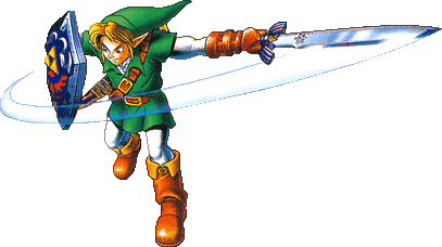 Link Power Slash Art from Legend of Zelda: Ocarina of Time