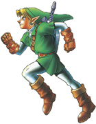 Link Running Art from Legend of Zelda: Ocarina of Time