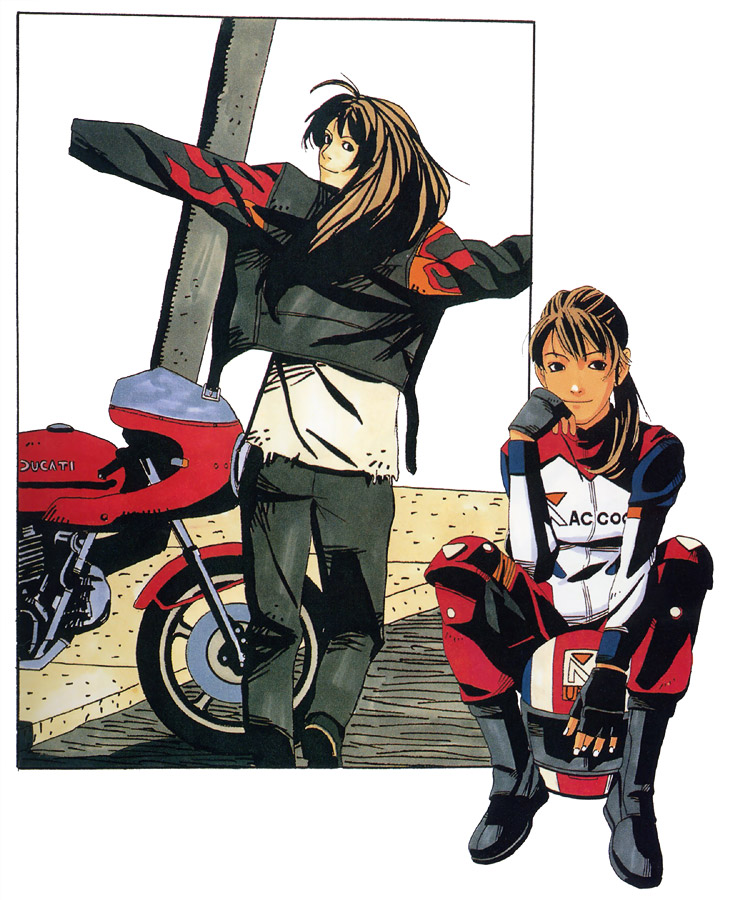 Claire Redfield & Bike Art from Resident Evil 2