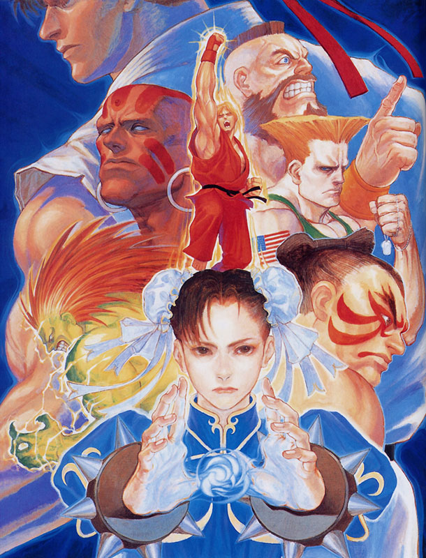 Street Fighter II Turbo Characters Art from Street Fighter Series