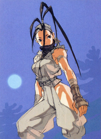 Ibuki Concept Art from Street Fighter III