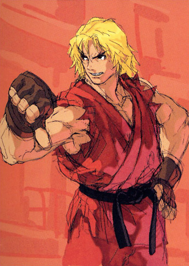 Ken Concept Art from Street Fighter III