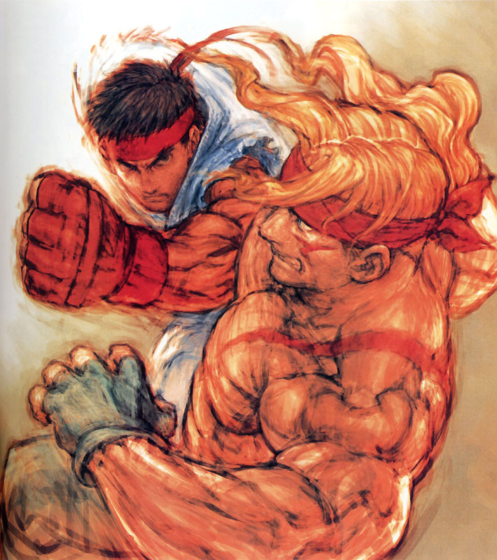 Ryu vs. Alex Art from Street Fighter III