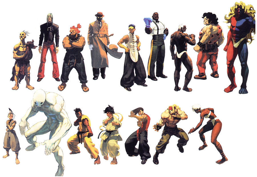 Characters Art from Street Fighter III