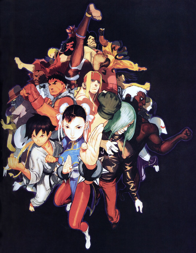 Characters Illustration from Street Fighter III