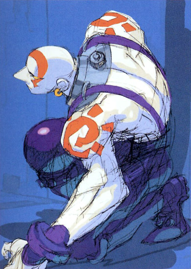 Necro Concept Art from Street Fighter III