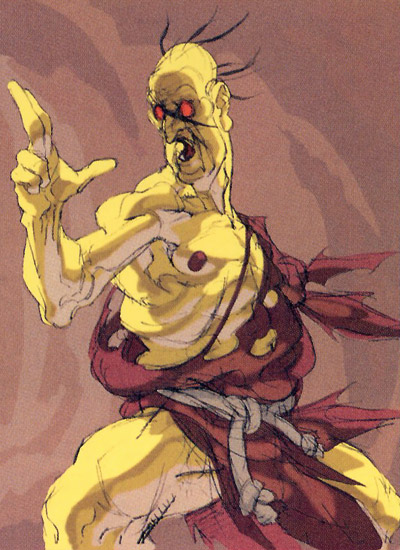 Oro Concept Art from Street Fighter III