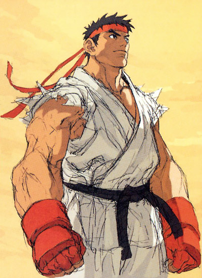 Ryu Concept Art from Street Fighter III