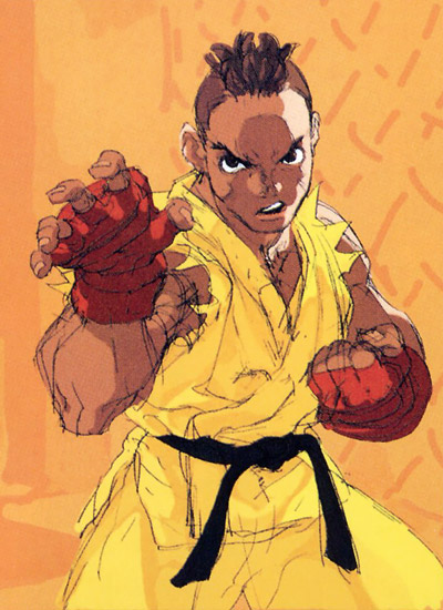Sean Concept Art from Street Fighter III