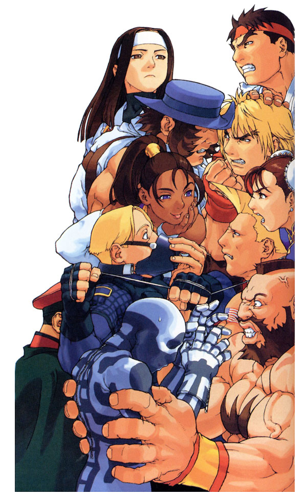 Street Fighter EX Characters Art from Street Fighter Series