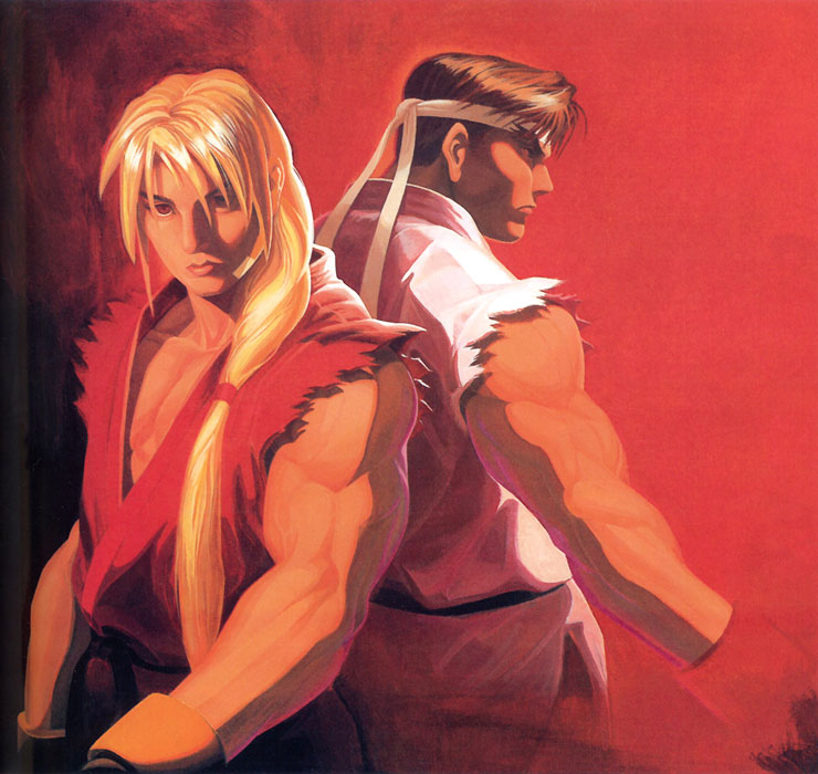 Ken & Ryu in Street Fighter Alpha / Zero Art from Street Fighter Series