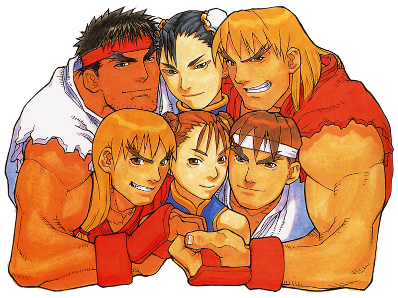 Street Fighter Alpha Telephone Card Art from Street Fighter Series