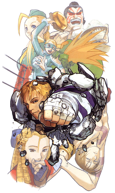 Street Fighter Alpha 3 Characters Art from Street Fighter Series