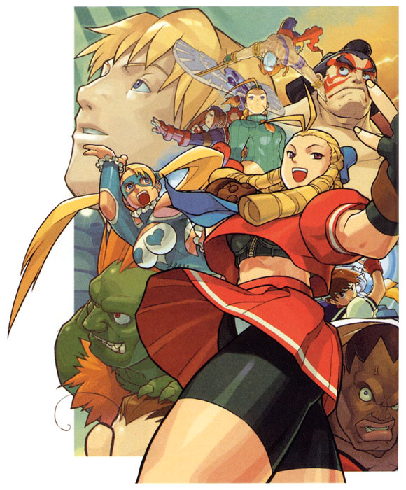 Street Fighter Alpha 3 Characters Artwork from Street Fighter Series