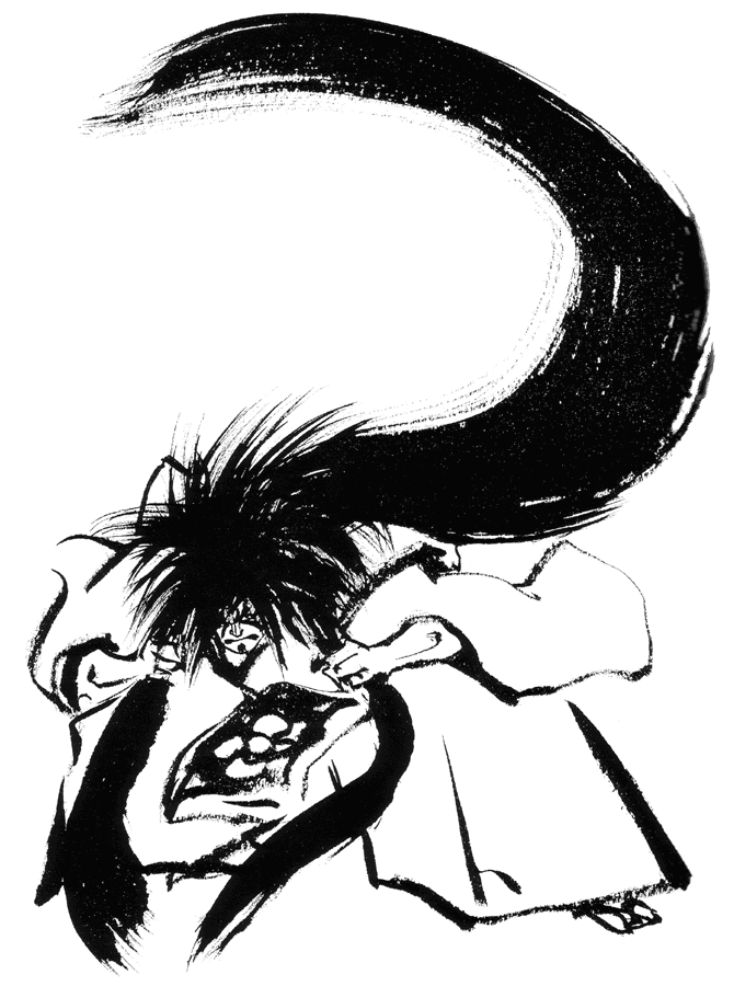 Kyoshiro Senryo Art from Samurai Shodown