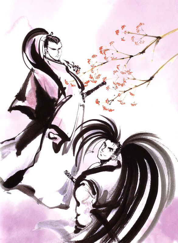 Genjuro & Haohmaru Art from Samurai Shodown