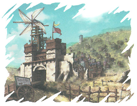 Windmill Concept Art from Unlimited Saga