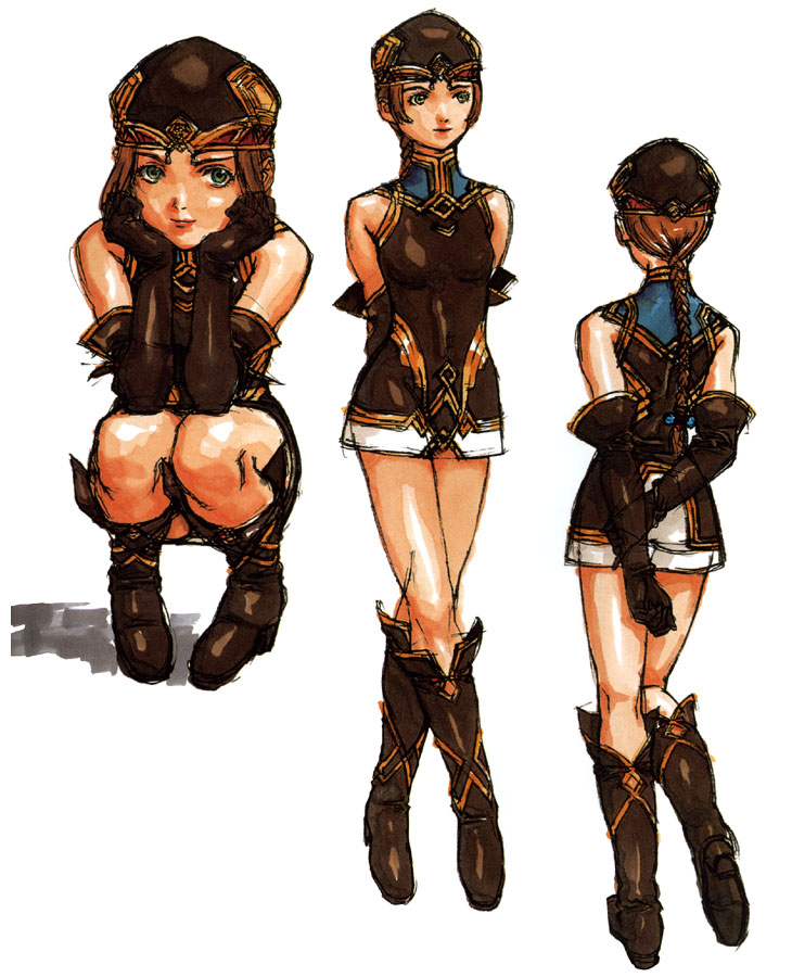 Frei Concept Art from Valkyrie Profile