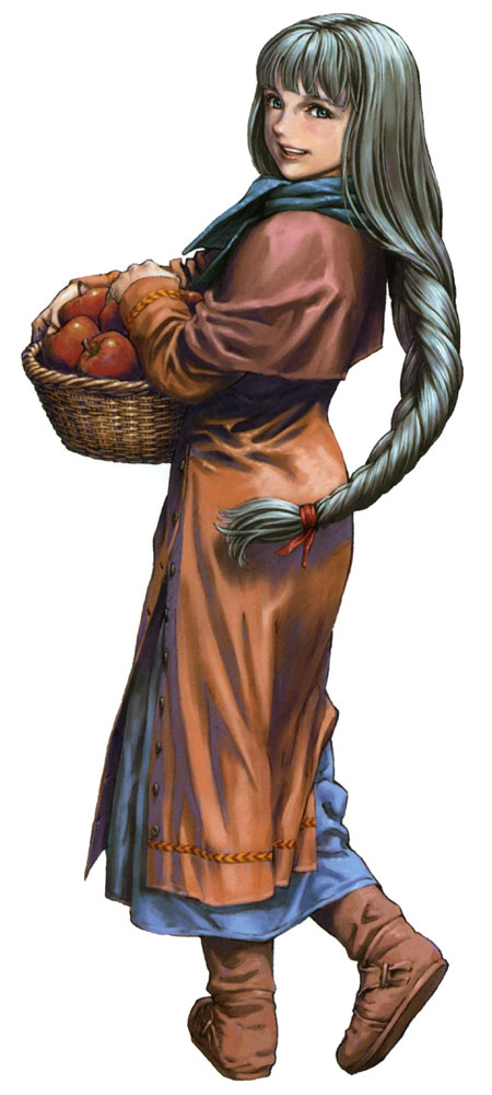 Platina & Apple Basket Art from Valkyrie Profile