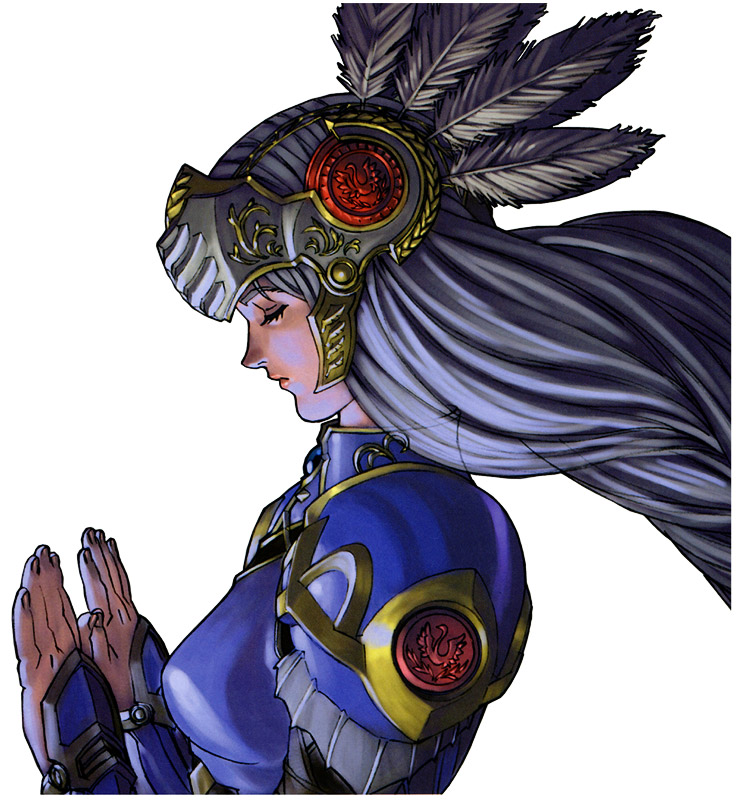 Lenneth Side Portrait Art from Valkyrie Profile