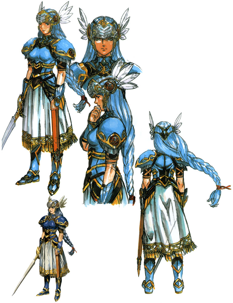 Lenneth Concept Art from Valkyrie Profile