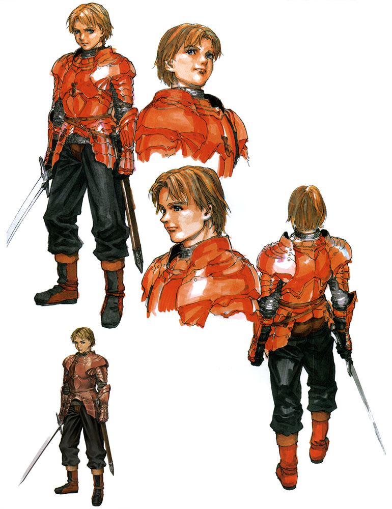 Lucian Concept Art from Valkyrie Profile