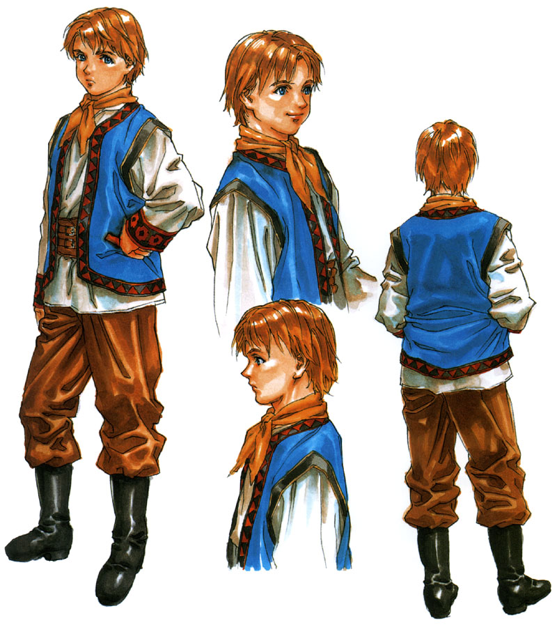 Young Lucian Concept Art from Valkyrie Profile