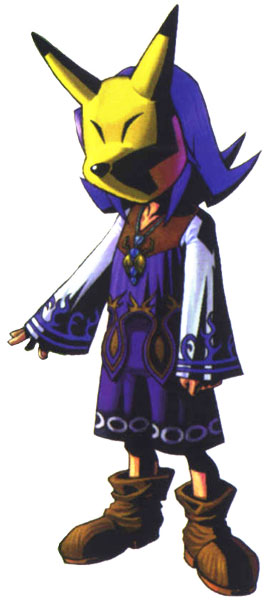 Kafei & Keaton Mask Art from Legend of Zelda: Majora's Mask