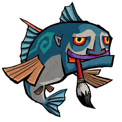 Cartographer Fish Art from The Legend of Zelda: The Wind Waker