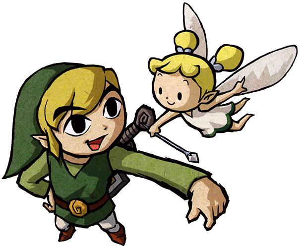 Link & Fairy Art from The Legend of Zelda: The Wind Waker