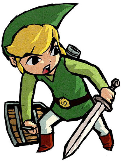Link Artwork from The Legend of Zelda: The Wind Waker