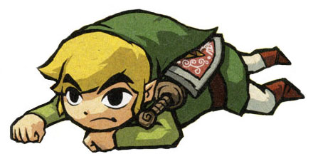 Link Crawling Art from The Legend of Zelda: The Wind Waker