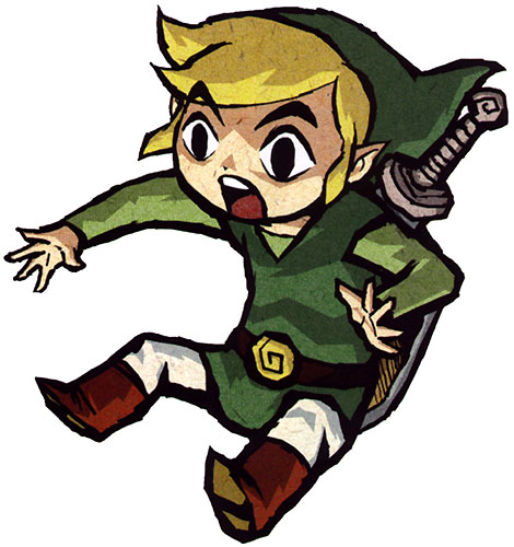 Link Shocked Art from The Legend of Zelda: The Wind Waker