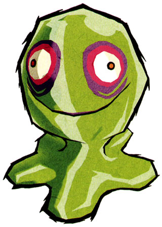 Green Chuchu Art from The Legend of Zelda: The Wind Waker