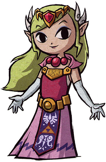 Princess Zelda Art from The Legend of Zelda: The Wind Waker