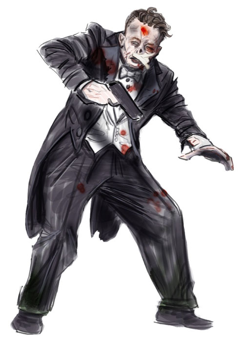 Male Aggressor Art from BioShock