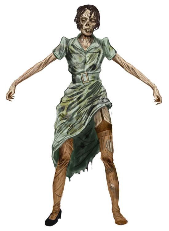 Female Aggressor Art from BioShock