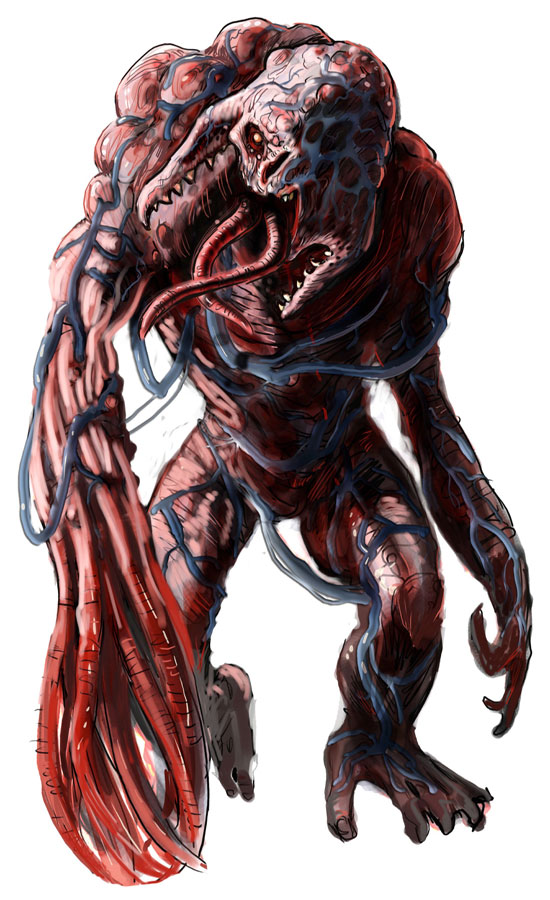 Biological Enemy Art from BioShock