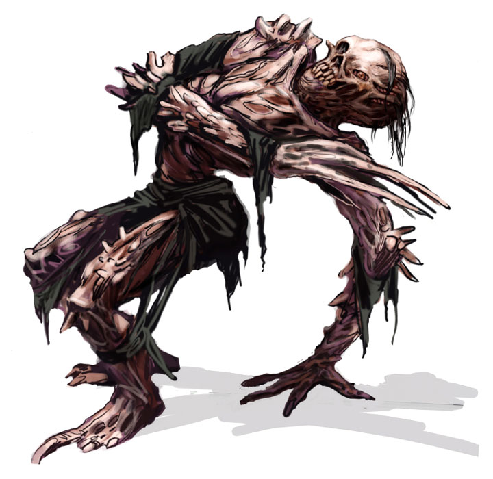Biological Enemy Art from BioShock