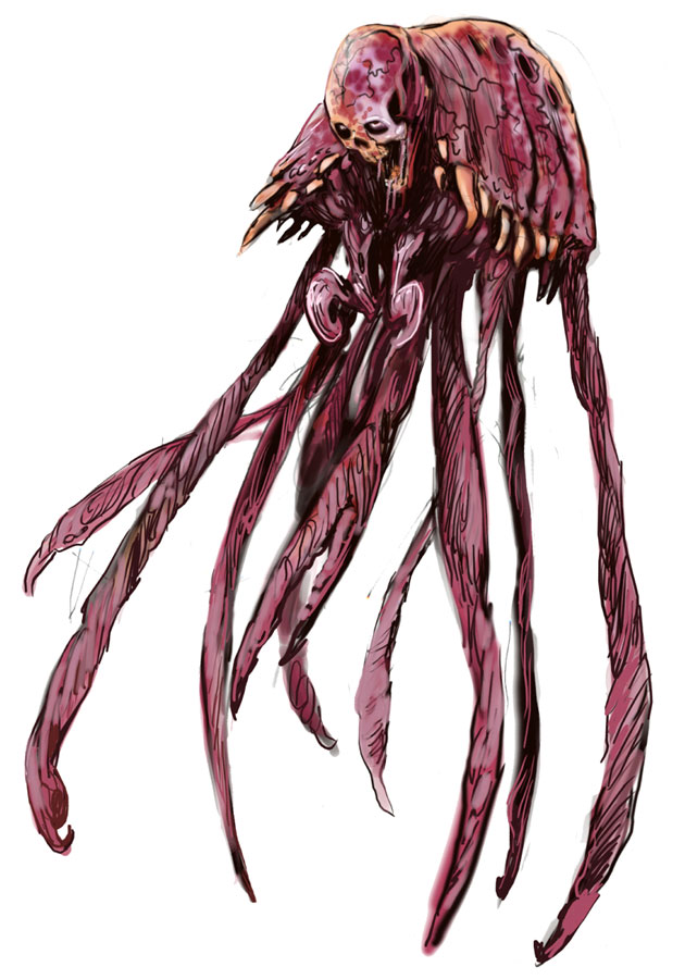 Biological Enemy Art from BioShock