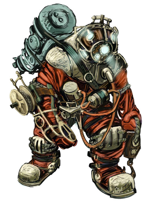 Biological Enemy Art from BioShock
