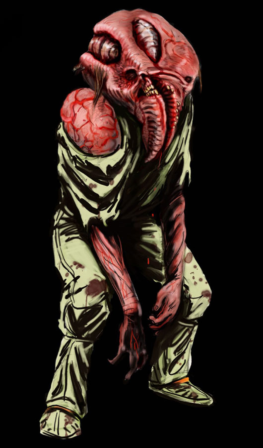 Biological Enemy Art from BioShock