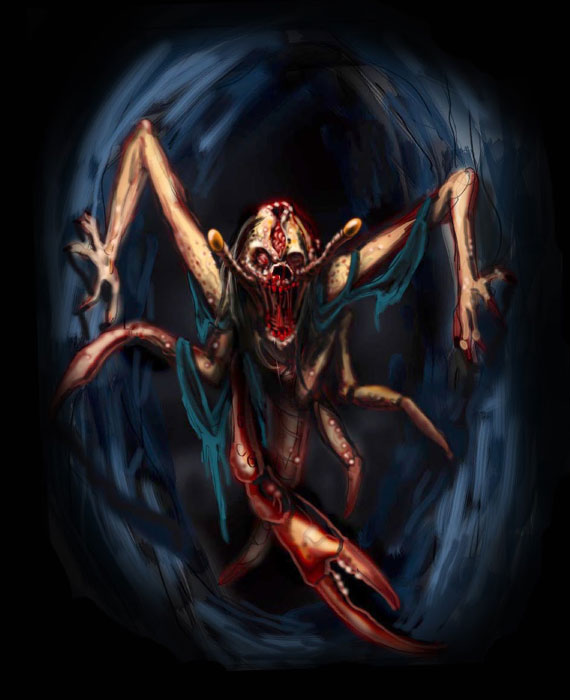Biological Enemy Art from BioShock